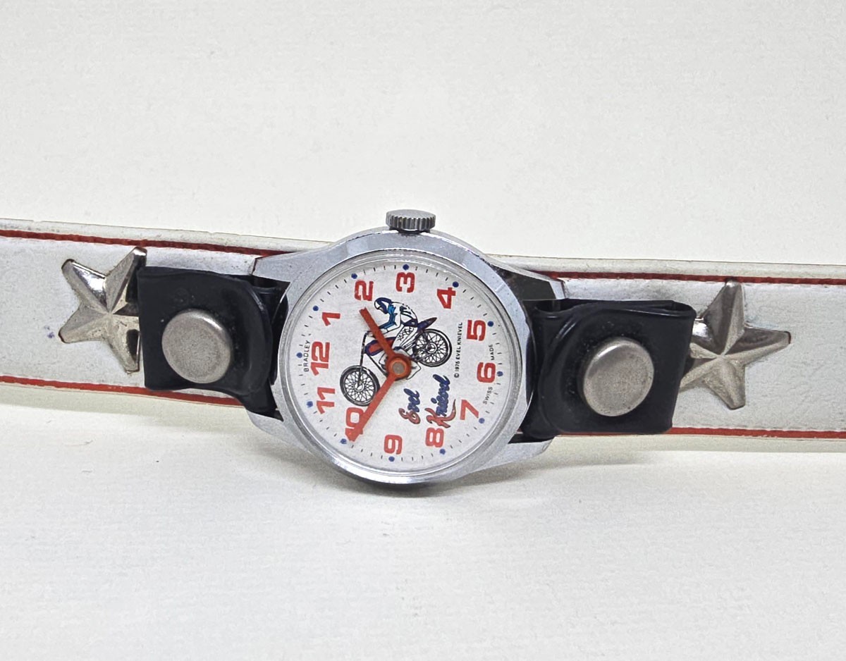 Working EVEL KNIEVEL Vintage BRADLEY WATCH, 100% ORIGINAL, A Rare Timepiece!