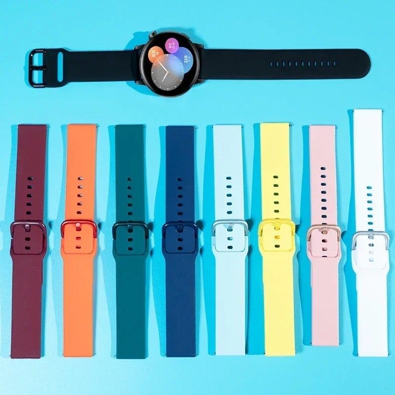 22mm Sport Silicone Band for Redmi & Xiaomi Mi Watch Adjustable Strap