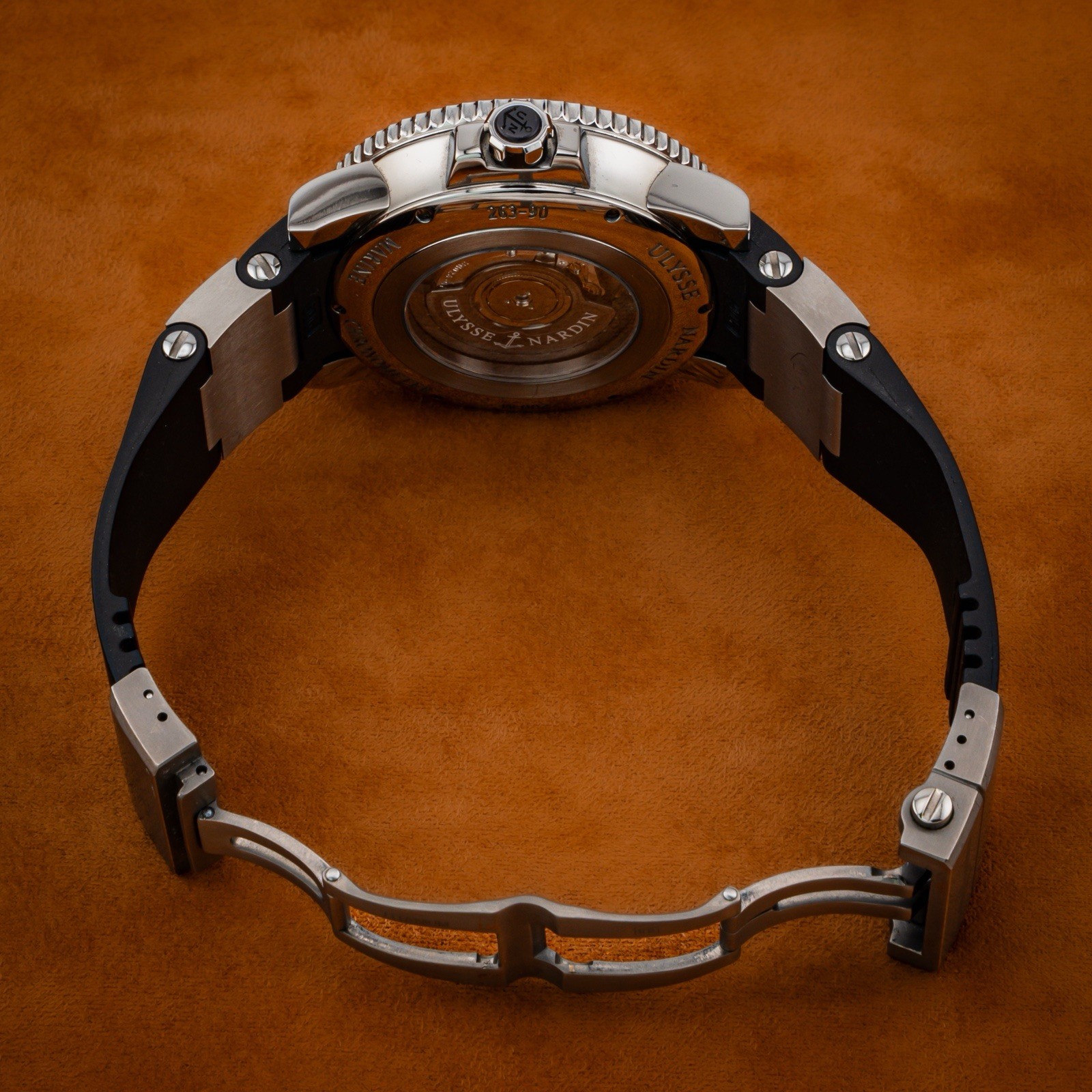 Ulysse Nardin Maxi Marine Diver Orange 45mm Limited Edition Excellent Condition