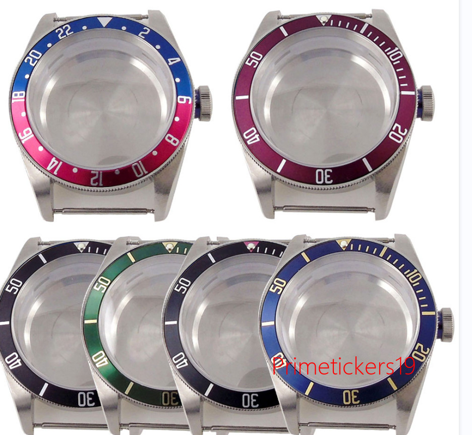 40mm Domed Watch Case Sapphire Crystal Fit for NH35/36 ETA2824 PT5000 ST2130
