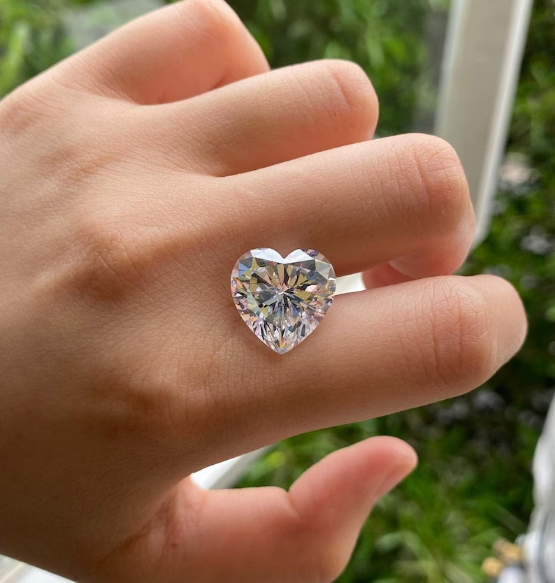 .90 CT Natural White Diamond Heart Cut VVS1 D Grade 1 Free Gift Certified D54