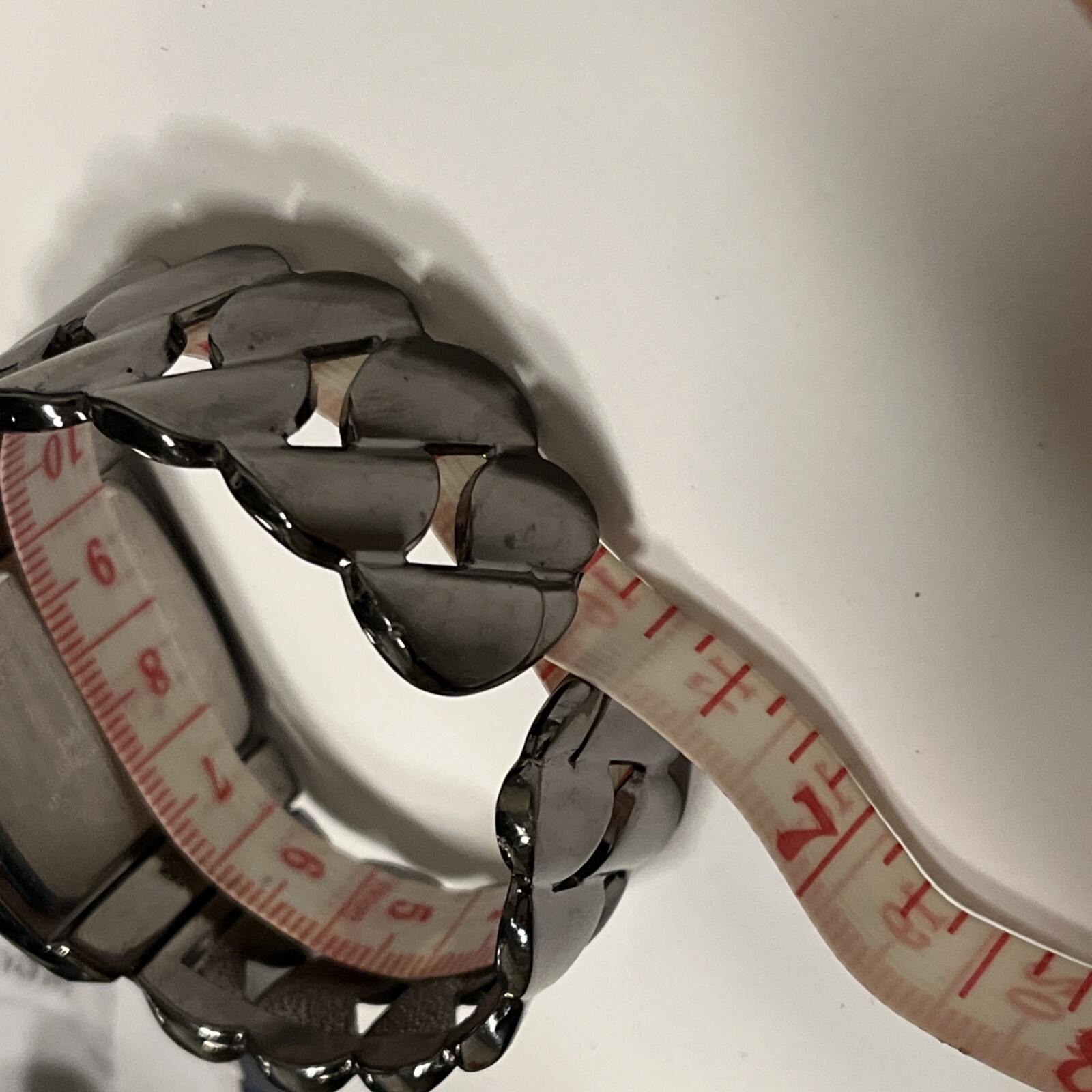 Studio Time Women’s Cuff Quartz Bracelet Watch #STD1010T Tested Works Blk Chrome