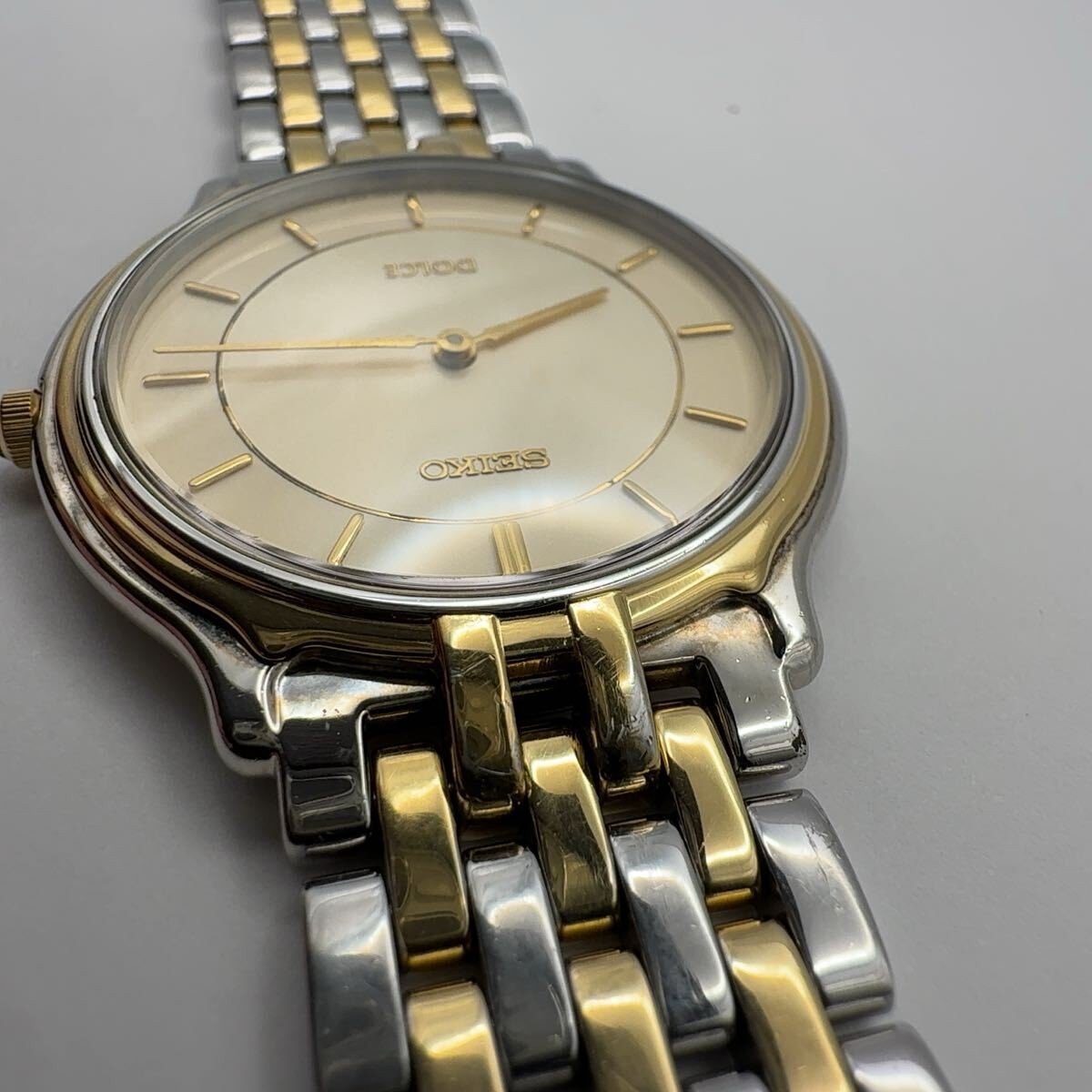 SEIKO 5E30 6A50 Seiko DOLCE Quartz Men’s Wristwatch Working Condition P31