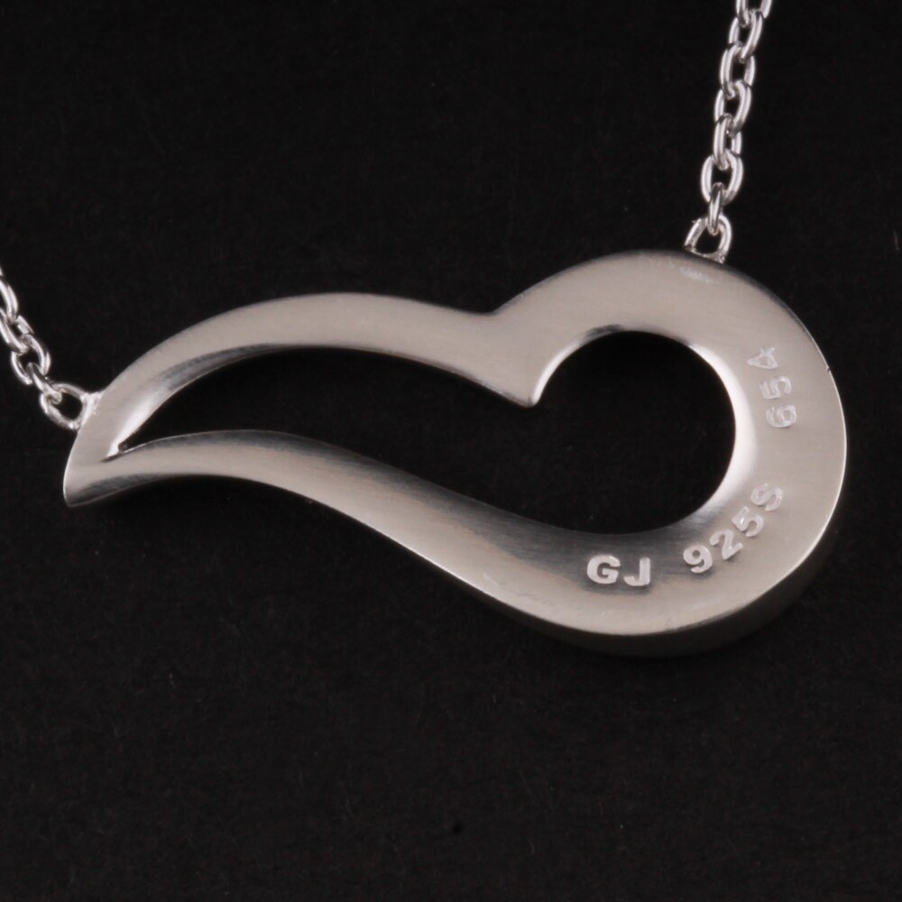 GEORG JENSEN Sterling Silver. Pendant # 654. Heart. AUSTRALIEN LIMITED. 20001210