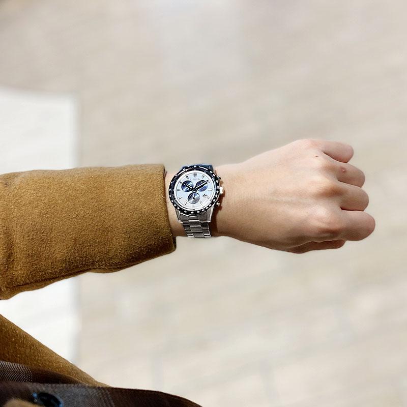 Citizen Collection BL5614-59A Eco-Drive White Silver Black Analog Men’s Watch