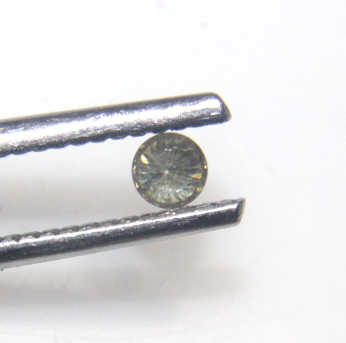 0.11 CTS YELLOW COLOR ROUND SHAPE SOLITAIRE DIAMOND 3.08-3.06×2.00 MM