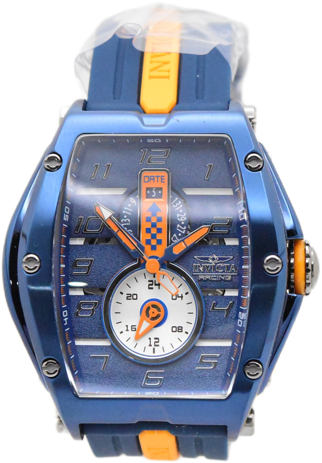 Invicta S1 Rally Diablo Racing RPM Men’s 50mm Blue & Orange Quartz Watch 47388