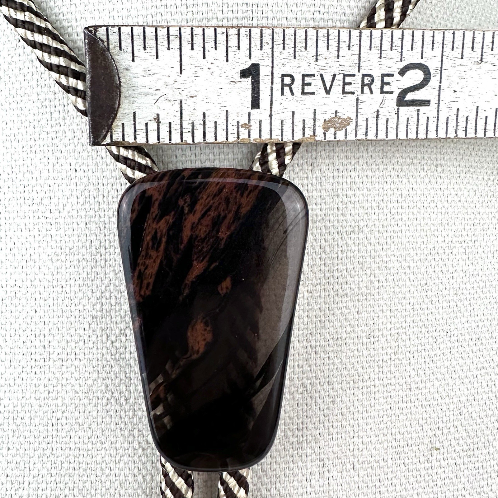 Stunning Translucent Mahogany Obsidian Western Bolo Tie Southwestern ￼