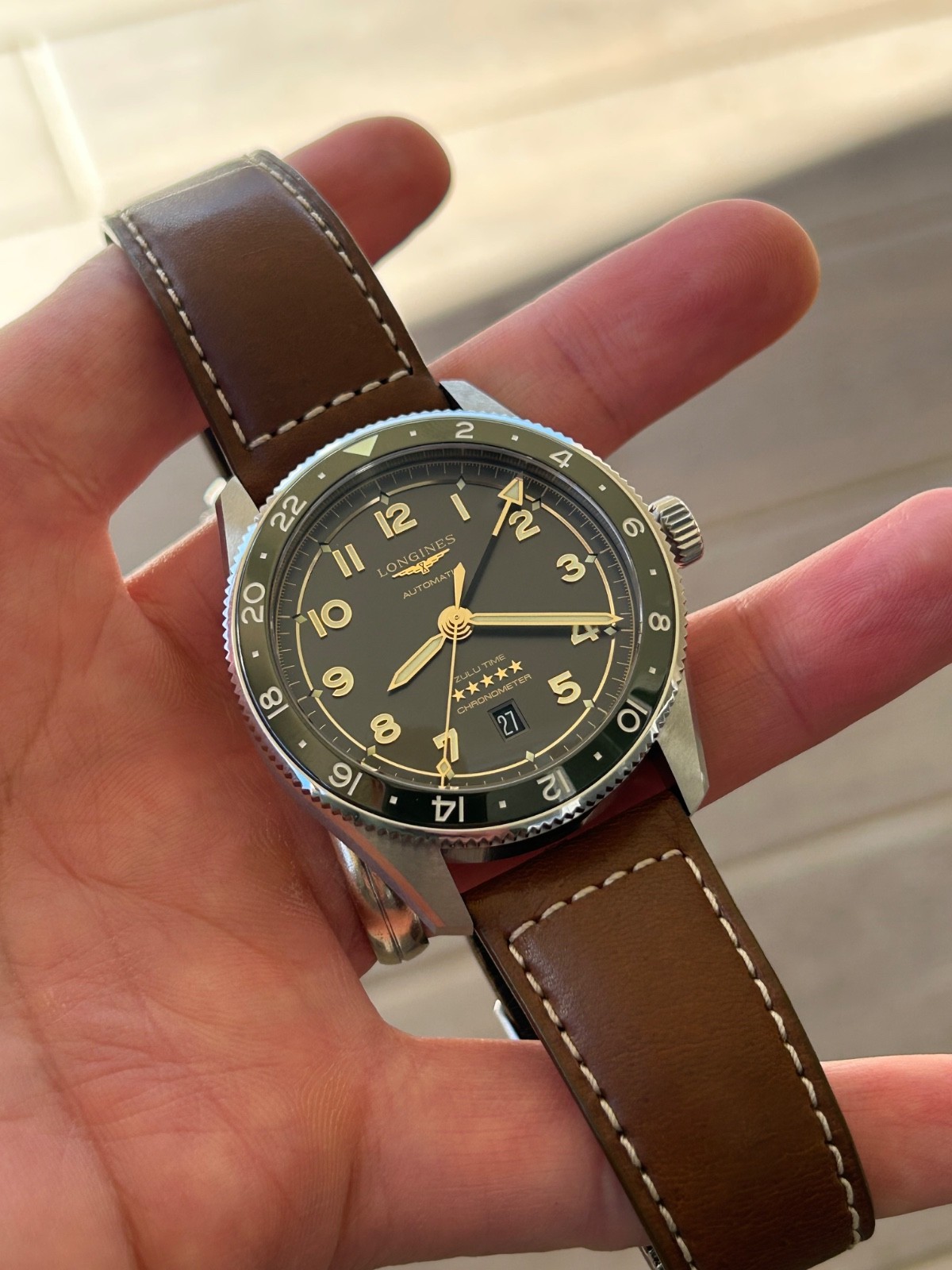 Longines Spirit Zulu Time GMT Anthracite Men’s Watch – L3.812.4.63.2