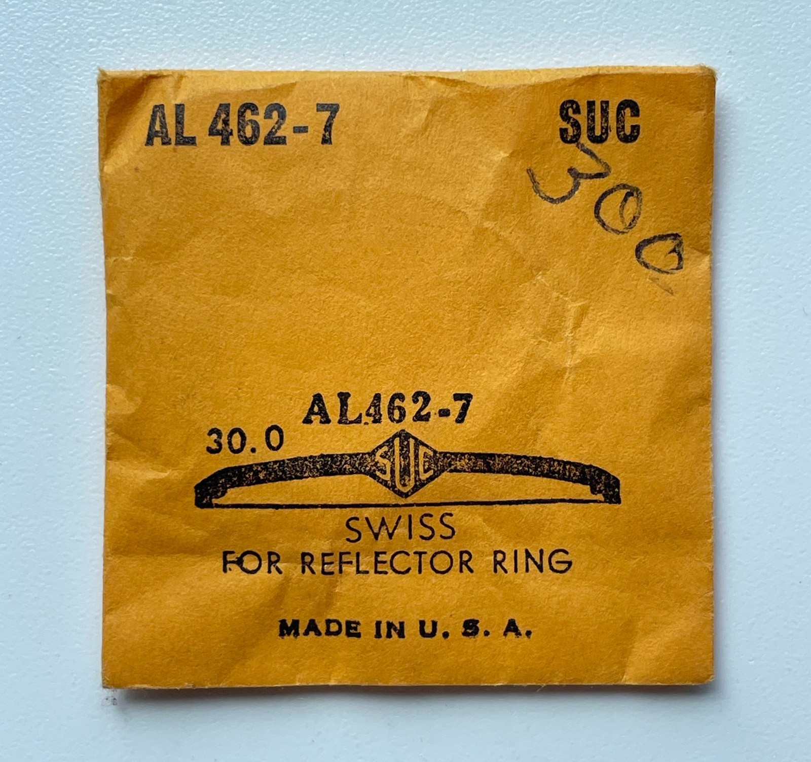 SUC AL462 7 Watch Crystal 30.0mm Swiss Reflector Ring Vintage NOS Parts Repair