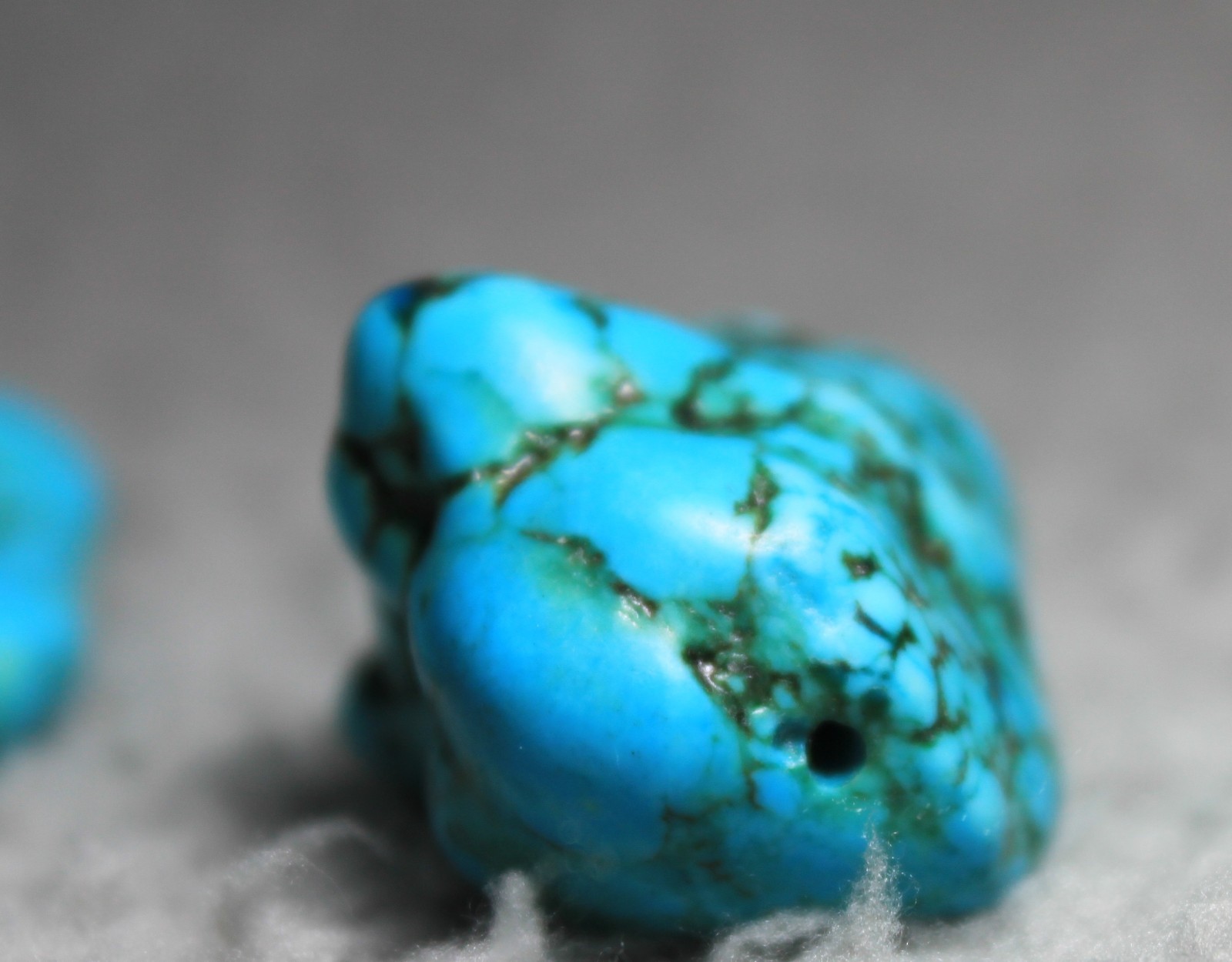 Natural Turquoise Nugget Bead Lot of 6 Chunky Stone Focal Jewelry Approx 20-40mm