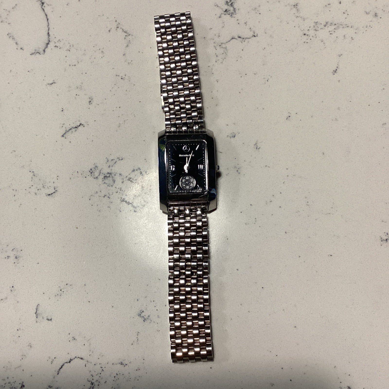 Mercedes-Benz women’s Wristwatch Silver Stainless Steel with new battery