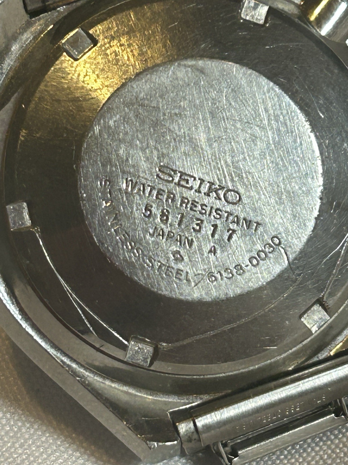SEIKO 6138-0030 5 Sports Speed-Timer Champagne Dial Chronograph Automatic 1973