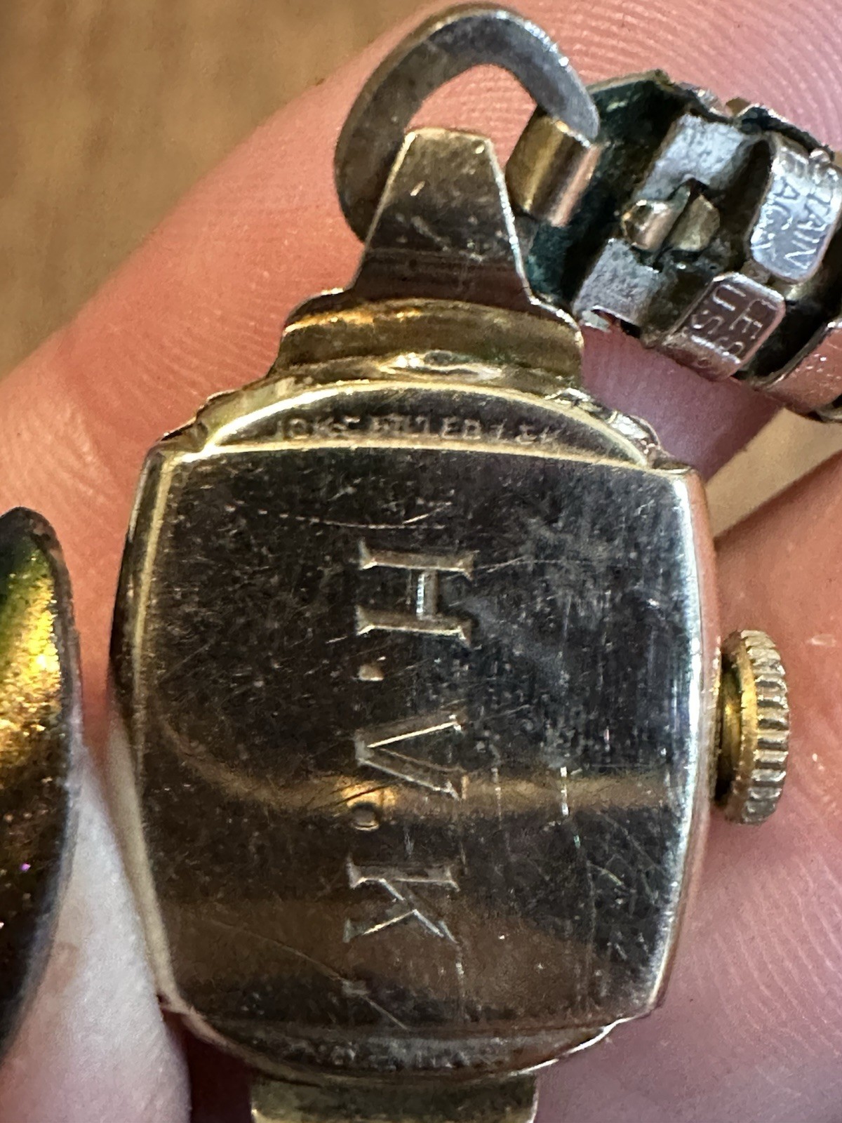 vintage 1940’s Hamilton ladies watch 10k gold filled w Art deco Box MONOGRAMMED