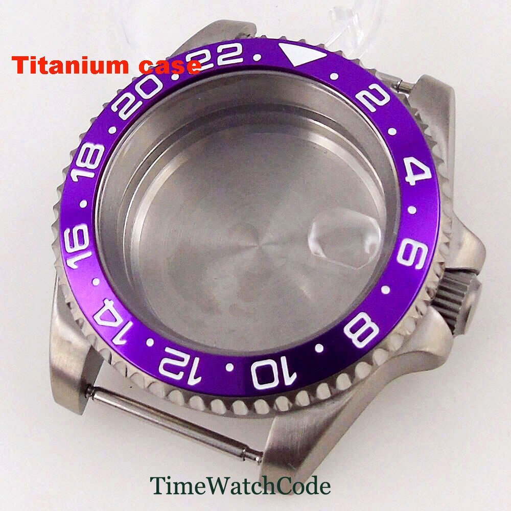 Titanium Watch Case 40mm 200m Waterproof Fit NH35 NH36 ETA2824 PT5000 Movement