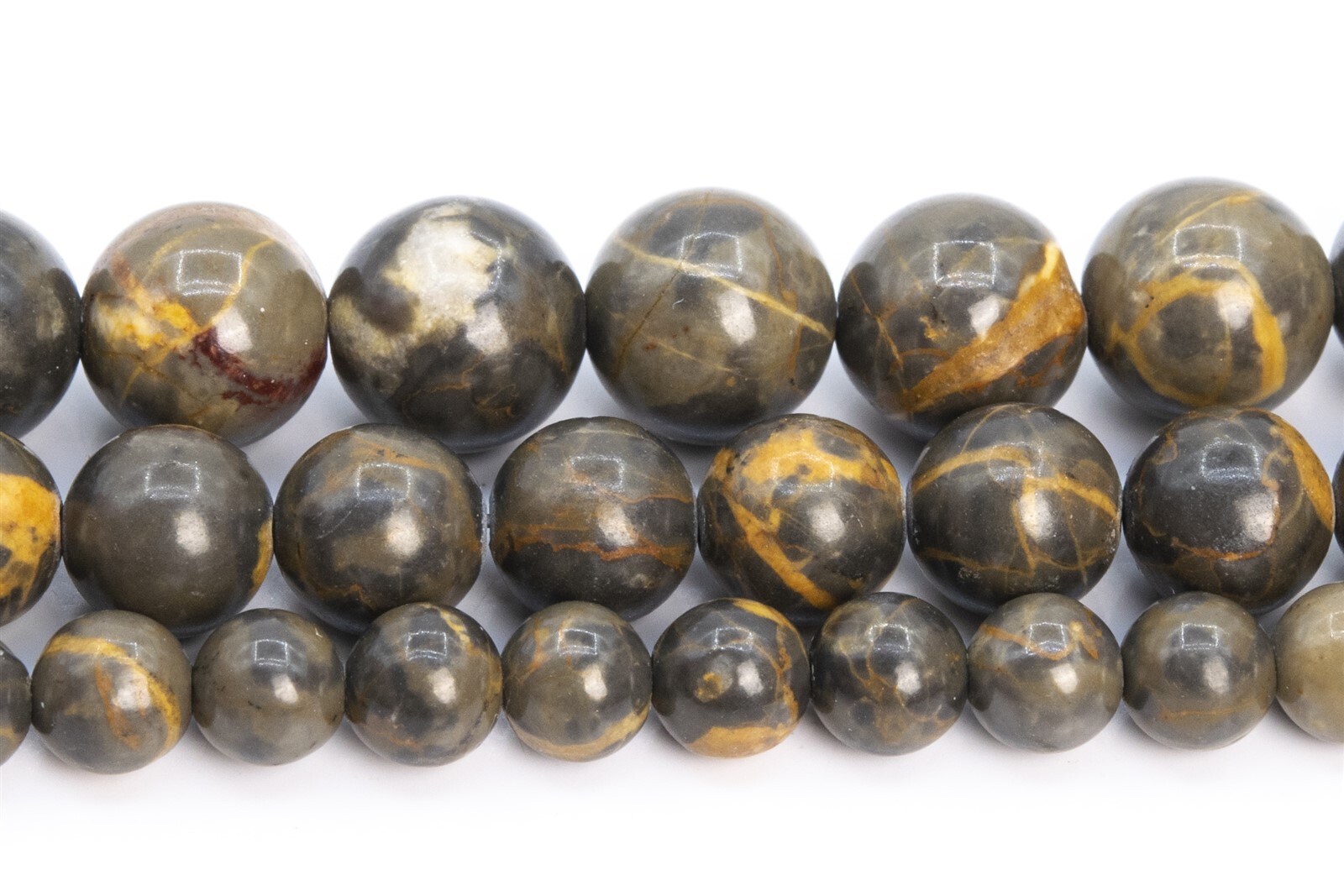 Natural Yellow Coffee Jasper AAA Round Loose Bead 5-6/8/10MM Bracelets