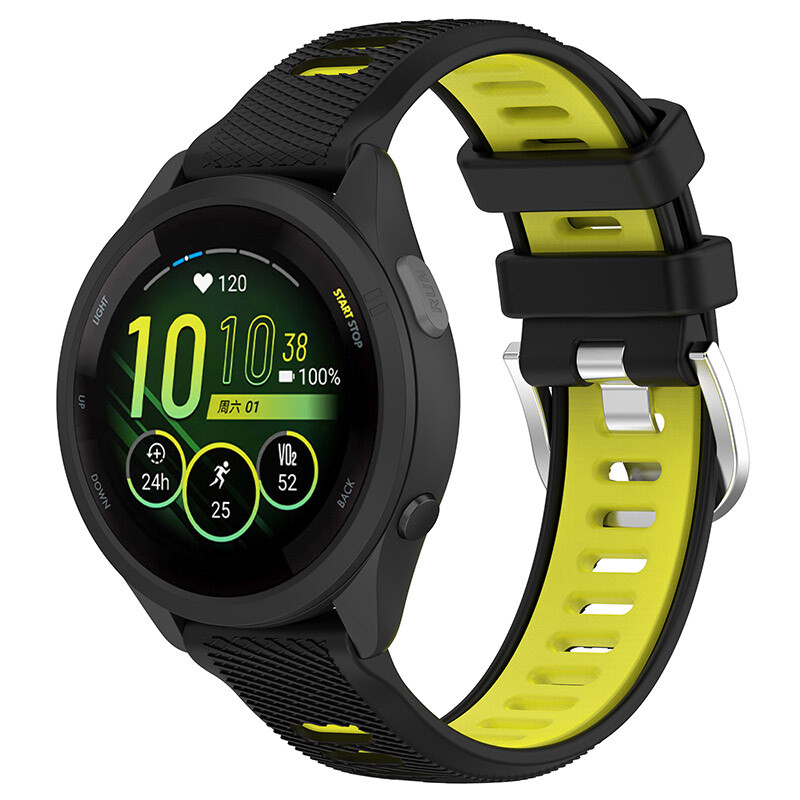 18/22MM Sport Silicone Strap Watch Band For Garmin Forerunner 265/265S Venu 2/2S