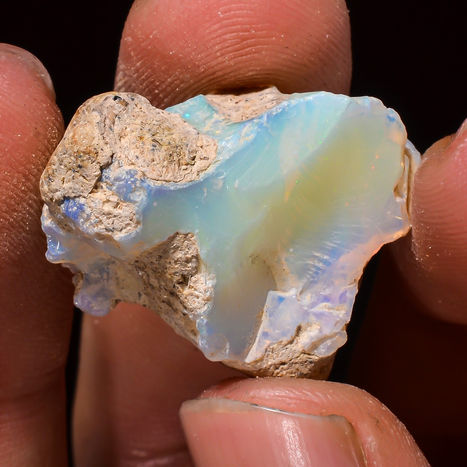 26.50 Cts. 100% Natural Stunning Ethiopian Opal 24X18X13 MM Rough Loose Gemstone