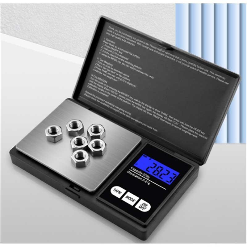 Digital Pocket Scale 0.01g Jewelry Gold Gram Scale 200g 500g 1KG Mini Precision