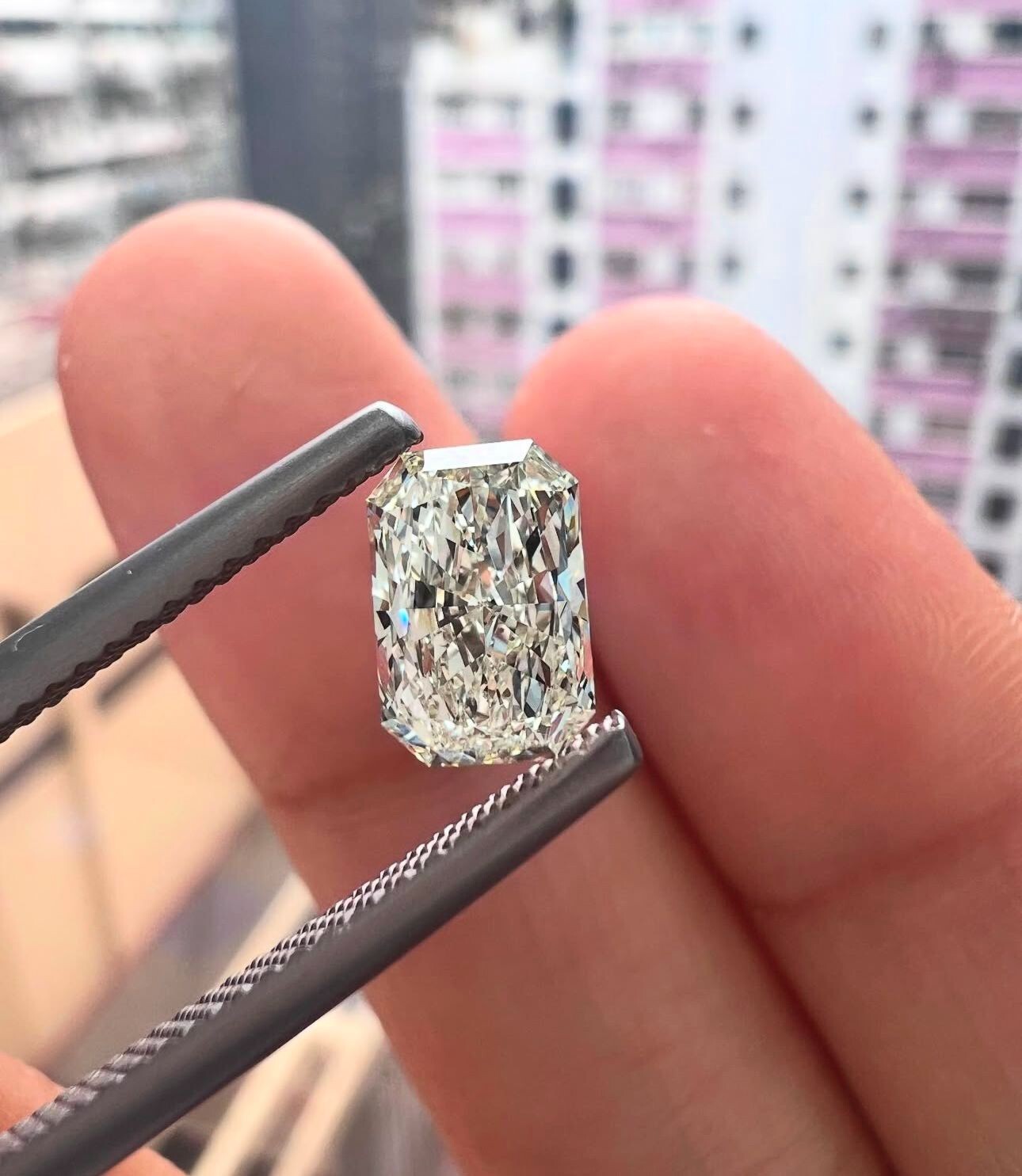 Loose Lab Grown CVD Diamond 7×9 mm Radiant D Color IF Clarity Certified Diamond