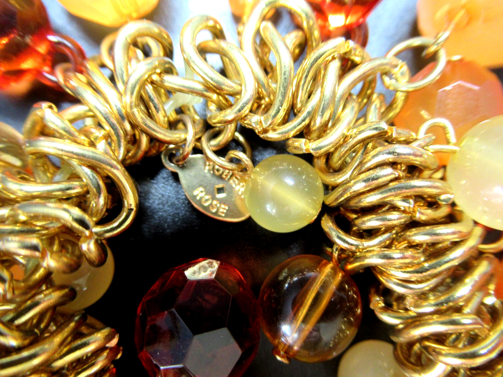 ROBERT ROSE Lot of 3 Beautiful Bracelets Flowers & Danlges!