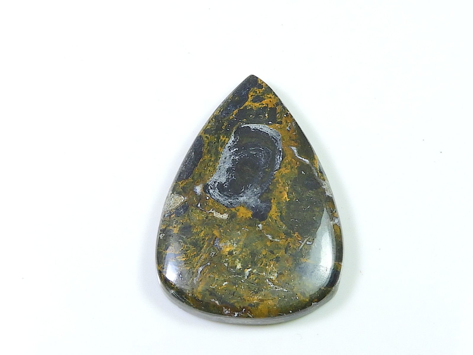 52Cts. Natural Pitersite Agate Pear Cabochon Loose Gemstone 27X49X05 MM l680
