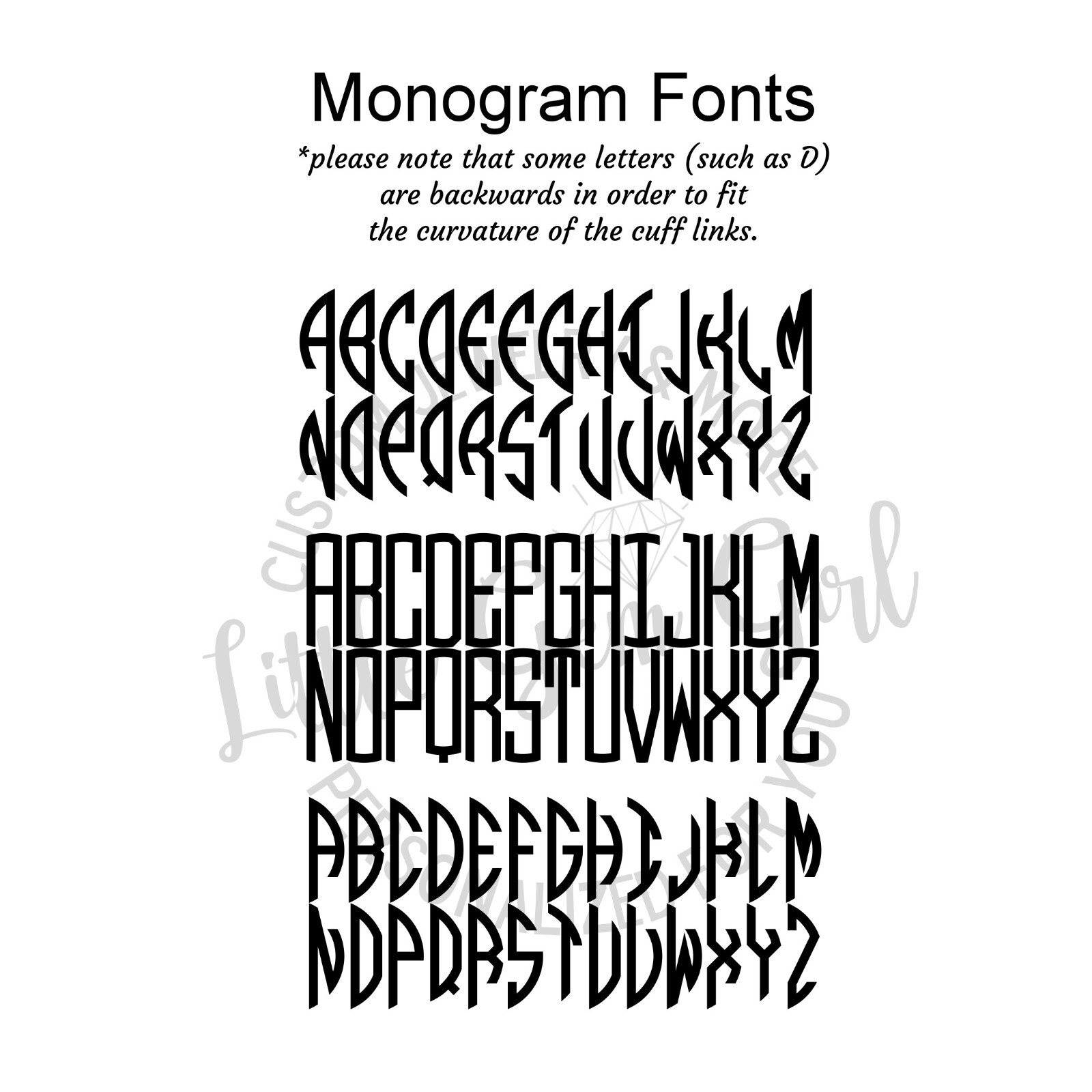 Personalized Monogram Cufflinks Great Gatsby Initials Cuff Links Wedding Gift