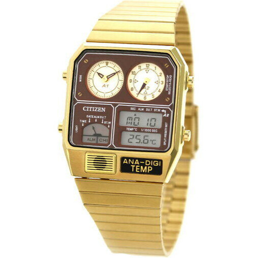 CITIZEN COLLECTION ANA-DIGI TEMP JG2103-72X Analog Digital Watch Gold 32.5mm