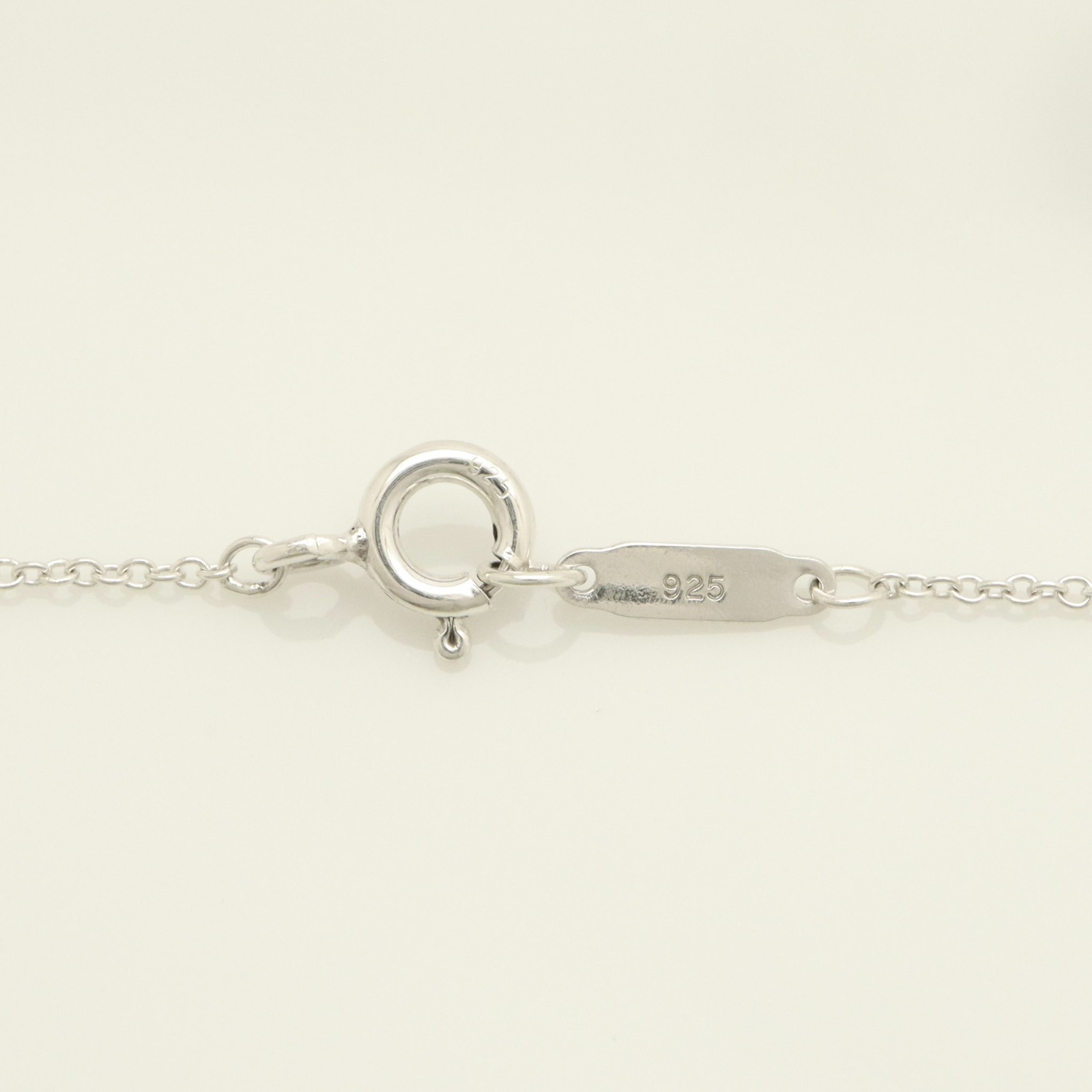 Authentic Tiffany & Co. Heart Keyhole Lock Necklace 16.1″ Silver 925 w/Pouch