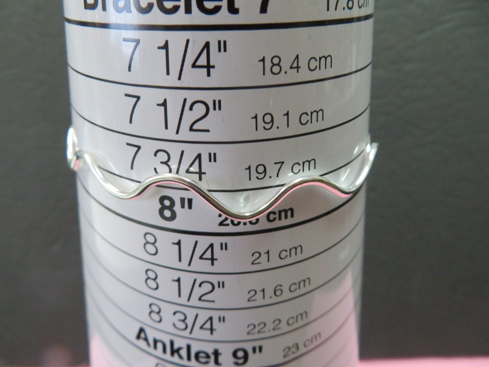 ATI 7.75″ 925 Sterling Silver Slip on Stackable Bangle Bracelet 4.76 Grams