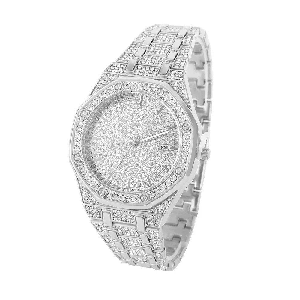 BRAND NEW 2025 Men ICED OUT MOISSANITE/DIAMOND SIMULATED Luxury Watch