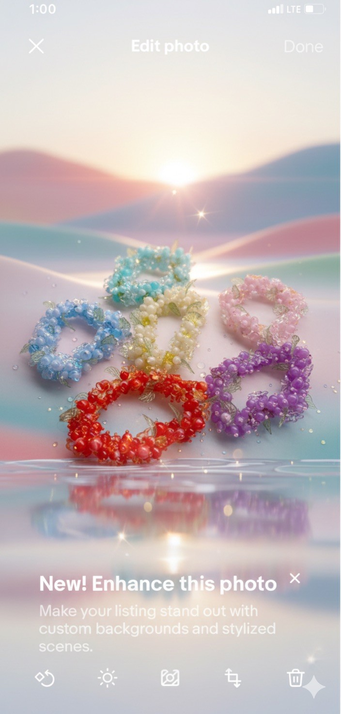 Floral Bracelet Stretch Wholesale Lot 6 Purple Pink Red Blue Flower Bracelets