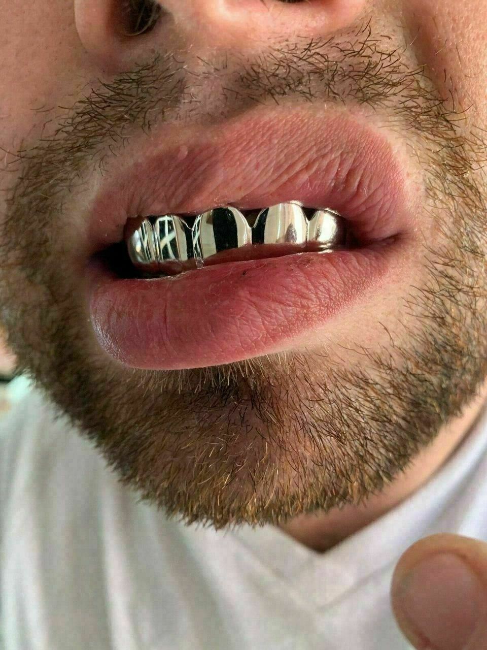 Real 925 Sterling Silver – GRILLZ Top Bottom Hip Hop Grills 6 8 Or Single Teeth