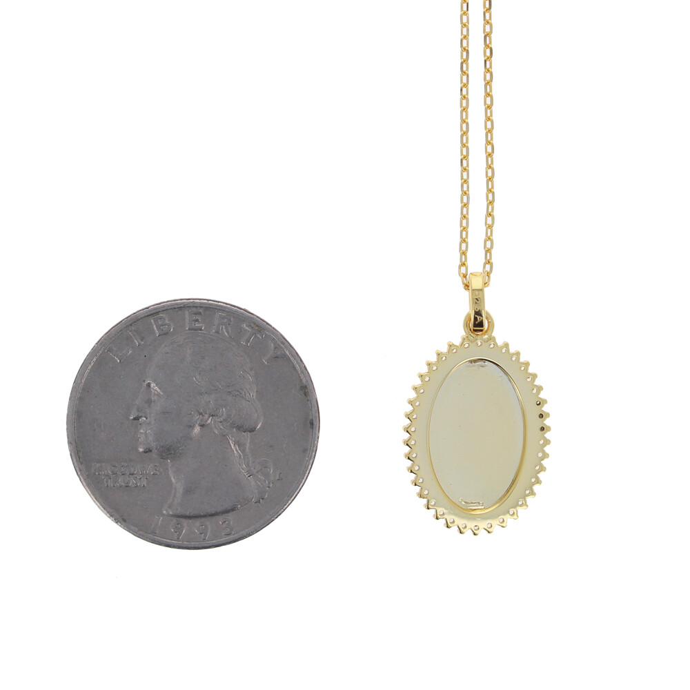 Mother Mary Necklace, Silver or Gold Options, Religious Jewelry, Catholic, 925