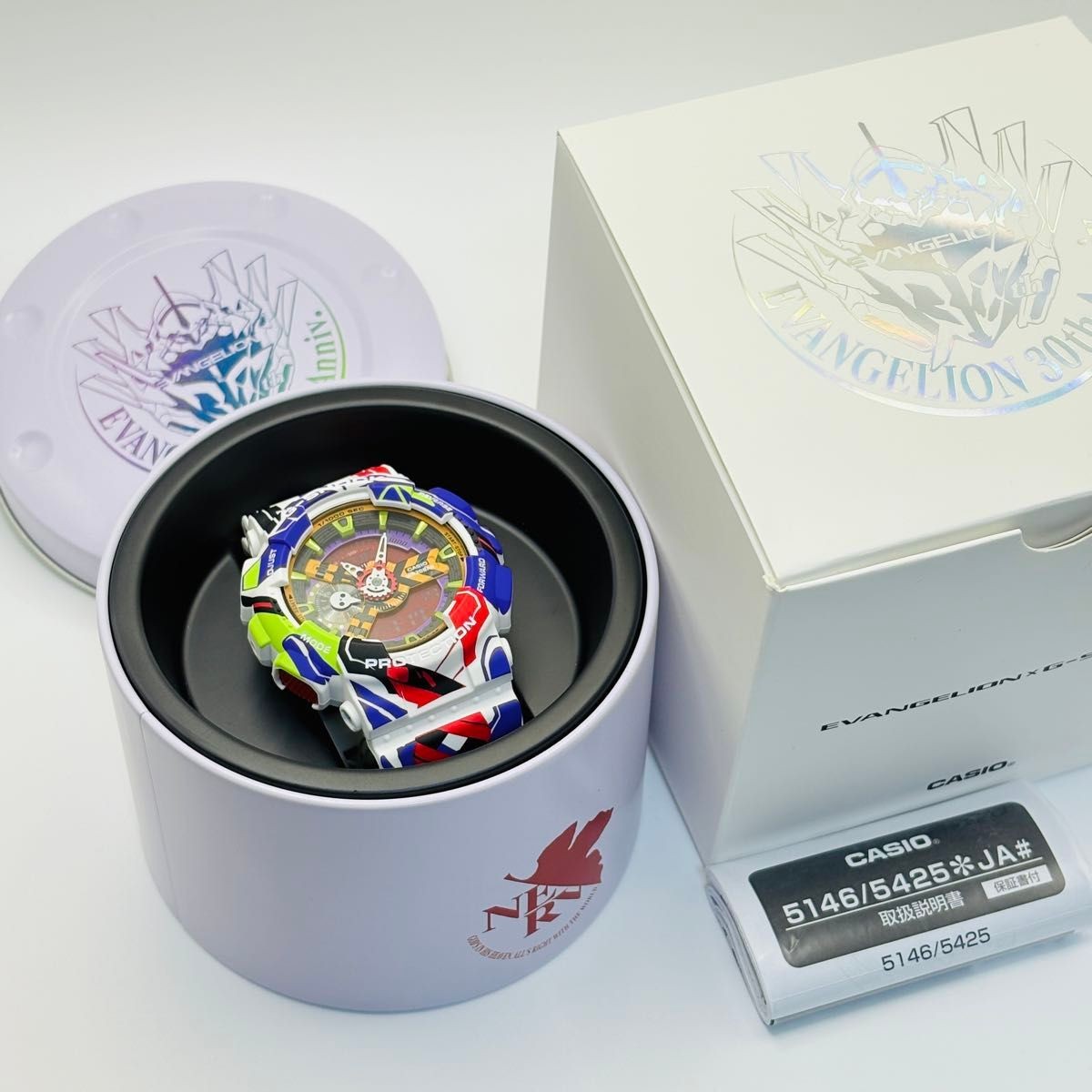 G SHOCK Analog Digital Evangelion Collaboration Watch GA 110EVA30 7AJR NEON GENE
