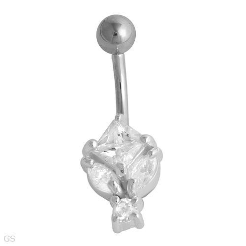 Body Ring With 1.90ctw CZ Made in 925 Sterling Silver
