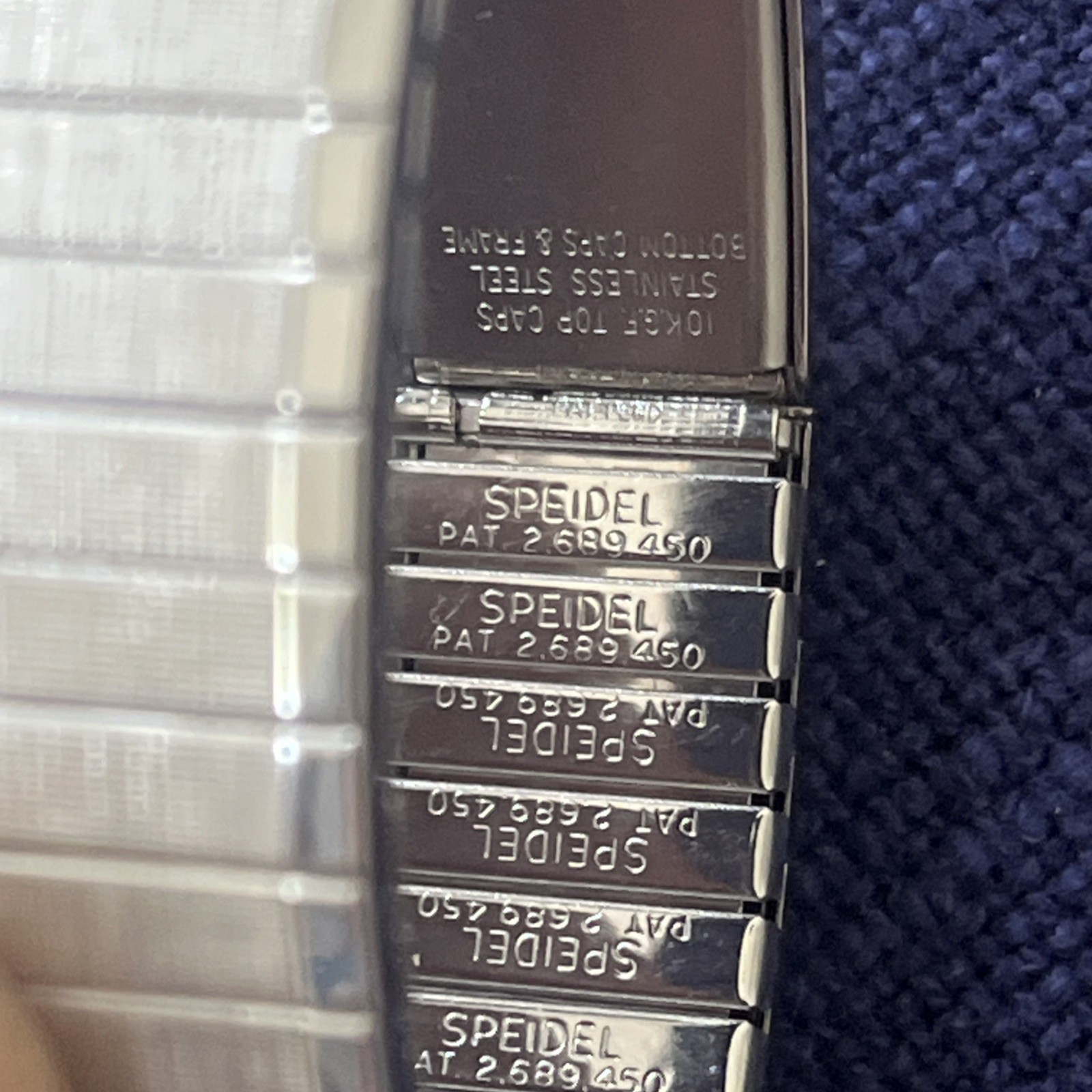 SPIEDEL 10K GOLD FILLED CAPS PHOTO BRACLET