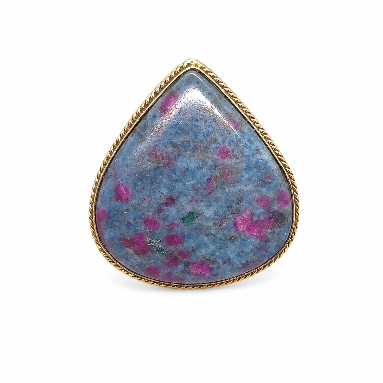 ral Kyanite Brass Groove Cabochon Handmade Gemstone Setting Jewelry Making