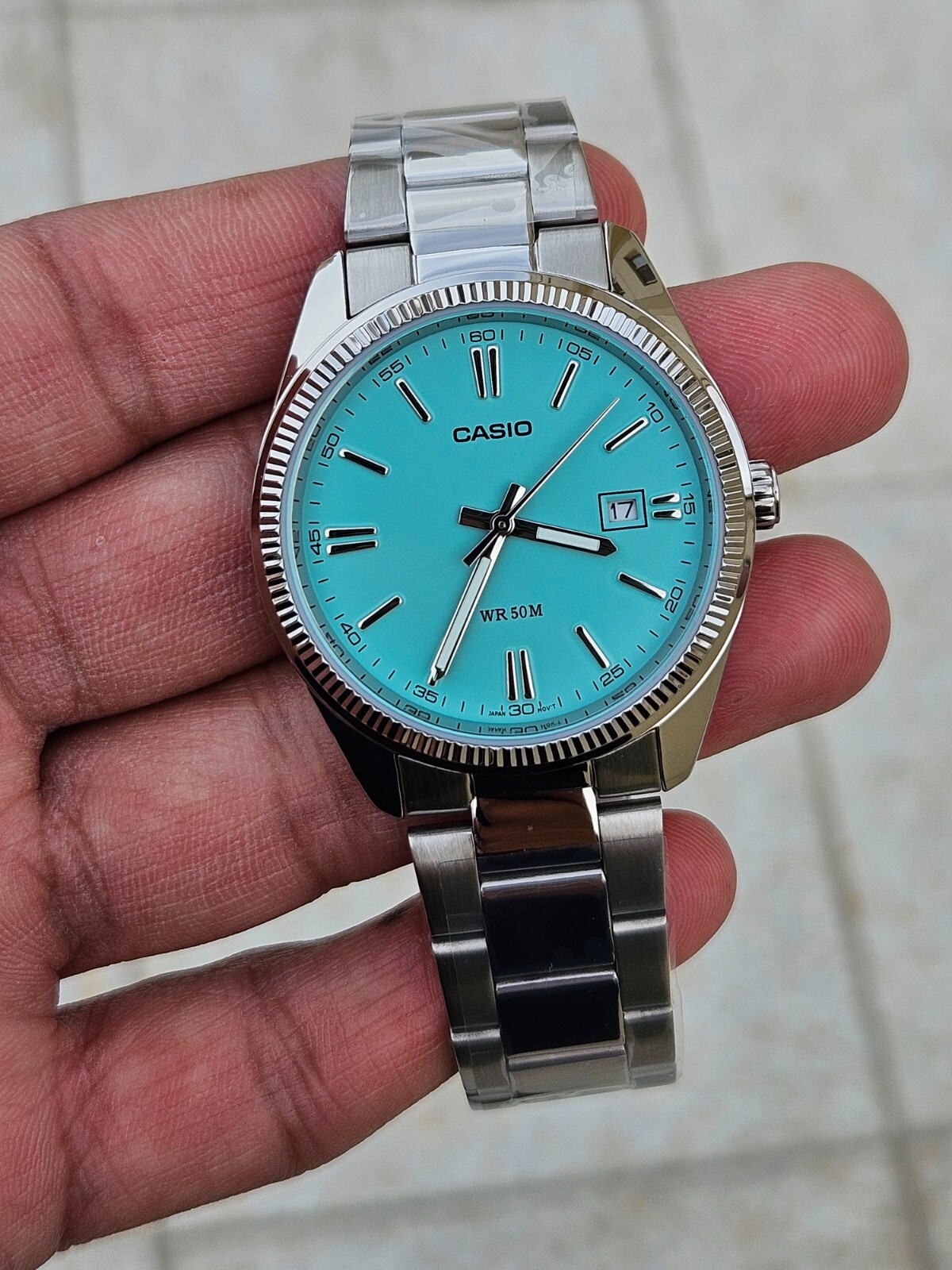 “Casio MTP-1302PD TIFF Blue Dial – Classic Men’s Stainless Steel LIMITED STOCK