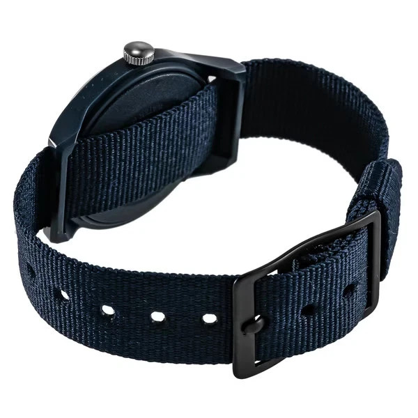 Timex MK1 Ladies’ 29mm Blue Dial 24-Hour Fabric Strap Watch TW2T33800VQ New