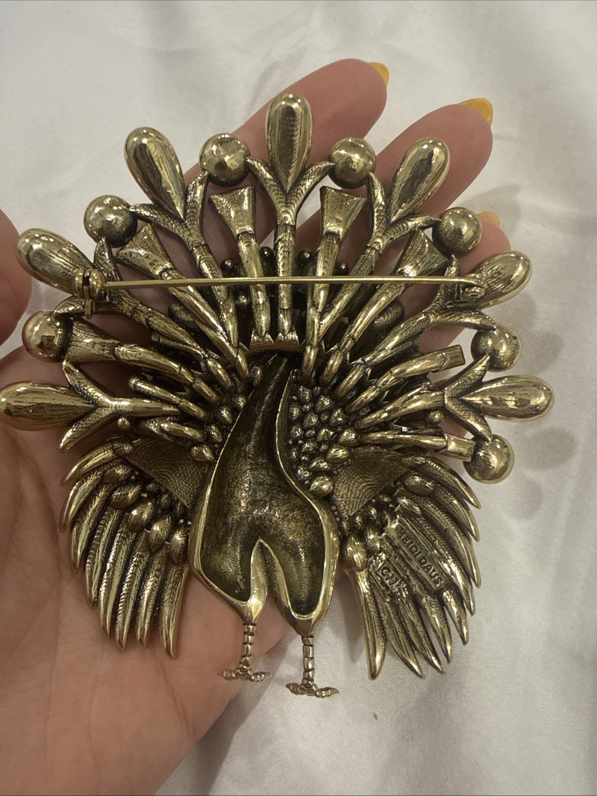 Heidi Daus “Tyrone Turkey” Multi-Color Crystal Pin Brooch- NWT-Orig. $199.95
