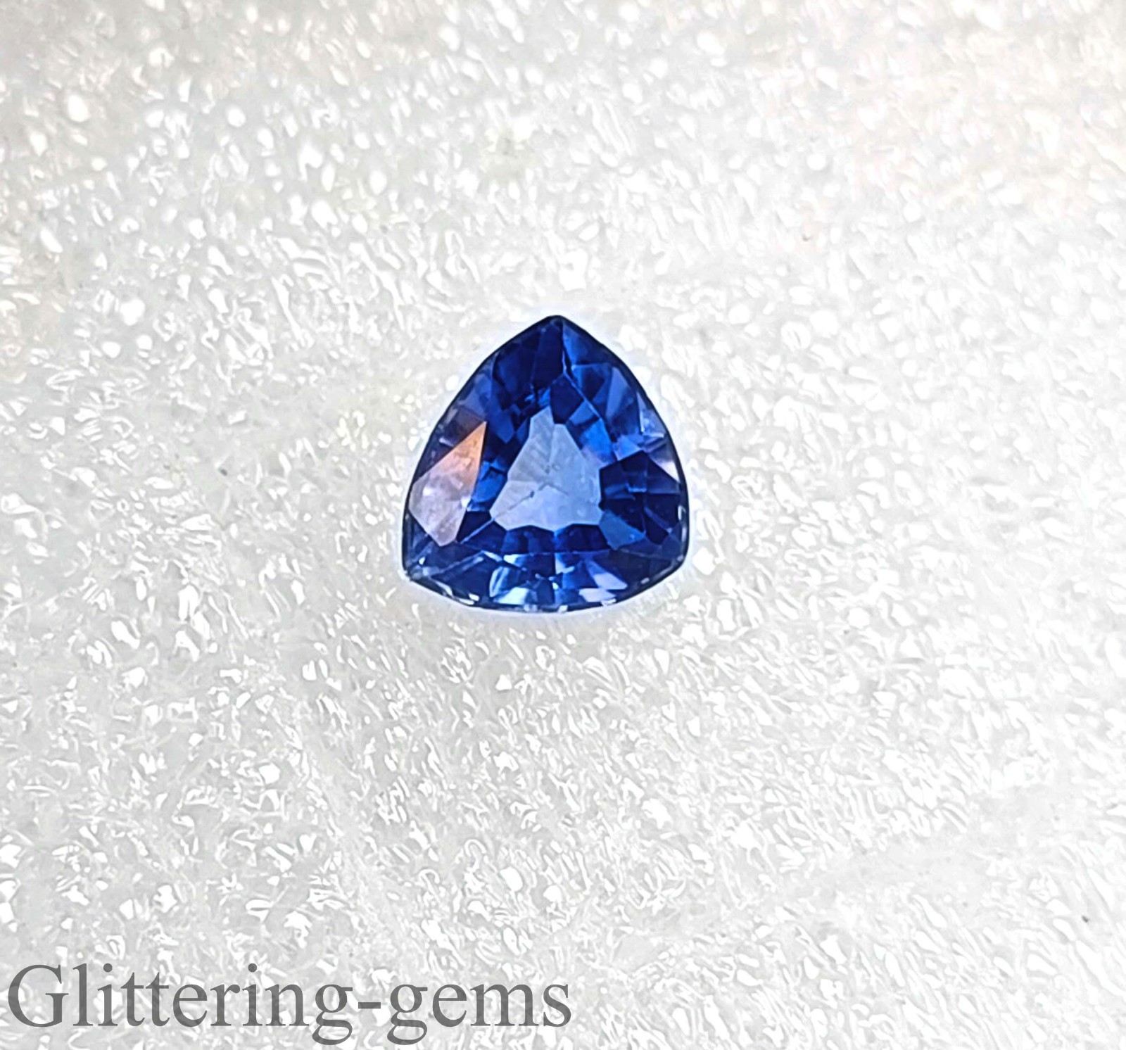 3.00 Ct Natural Ceylon Blue Sapphire Trillion Cut Certified Loose Gemstone 6DJZ