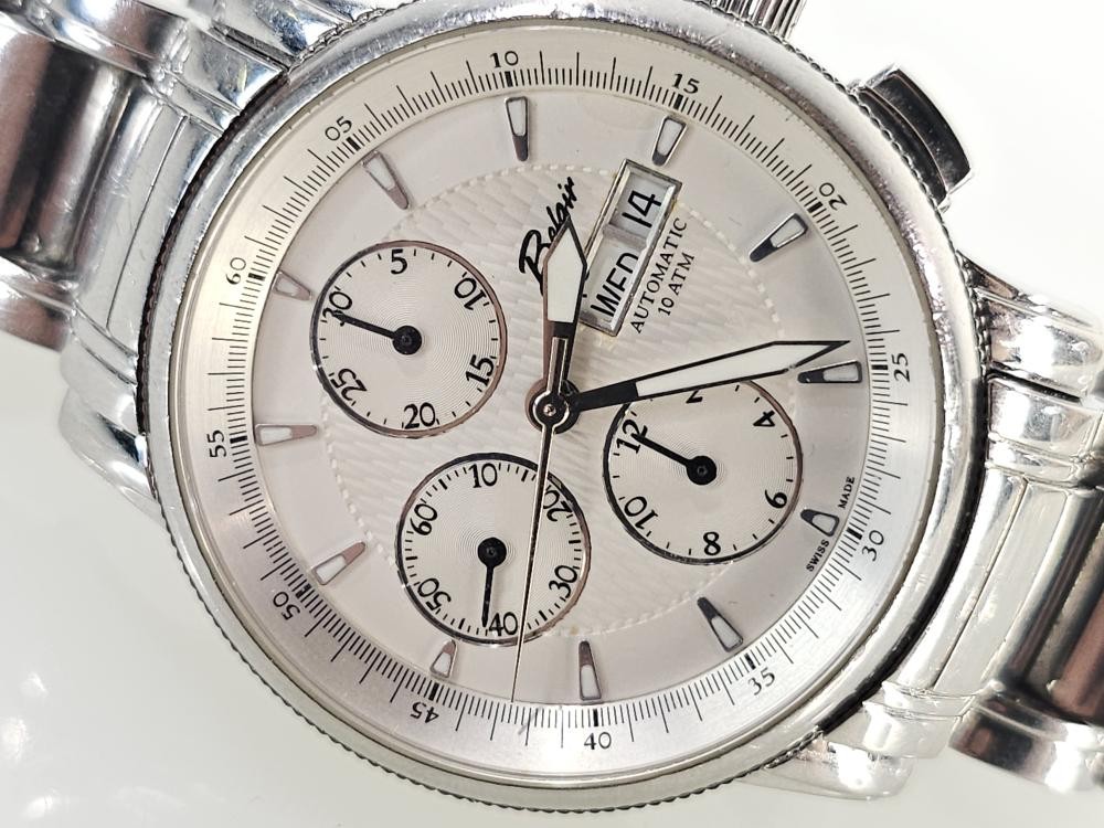AS-IS Belair Valjoux 7750 42mm Stainless Steel Wristwatch (NOTES) (AM1097625)