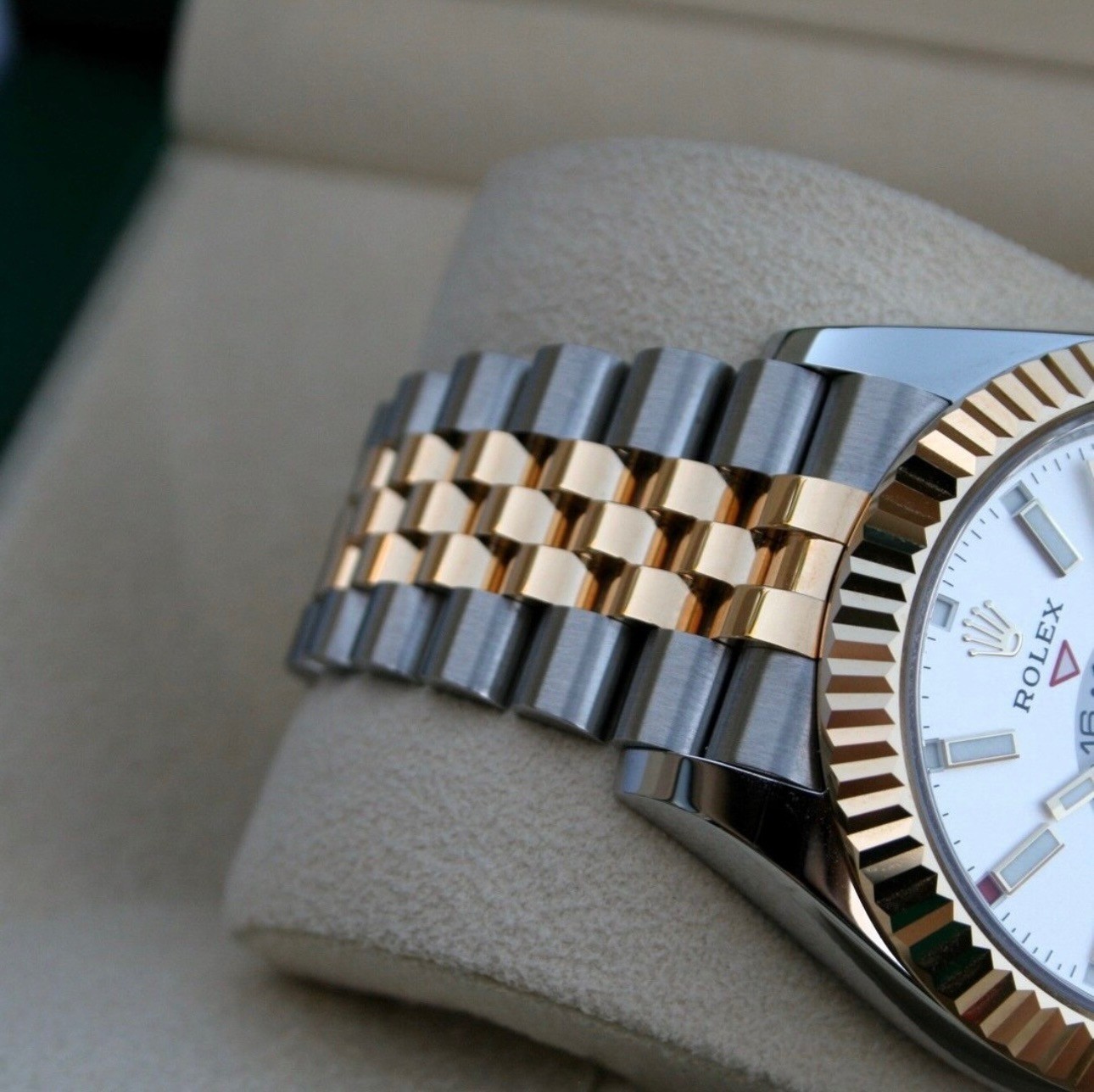 2025 New Rolex SKY DWELLER 42MM, Ref. 336933 18K Gold/Steel Jubilee Bracelet.