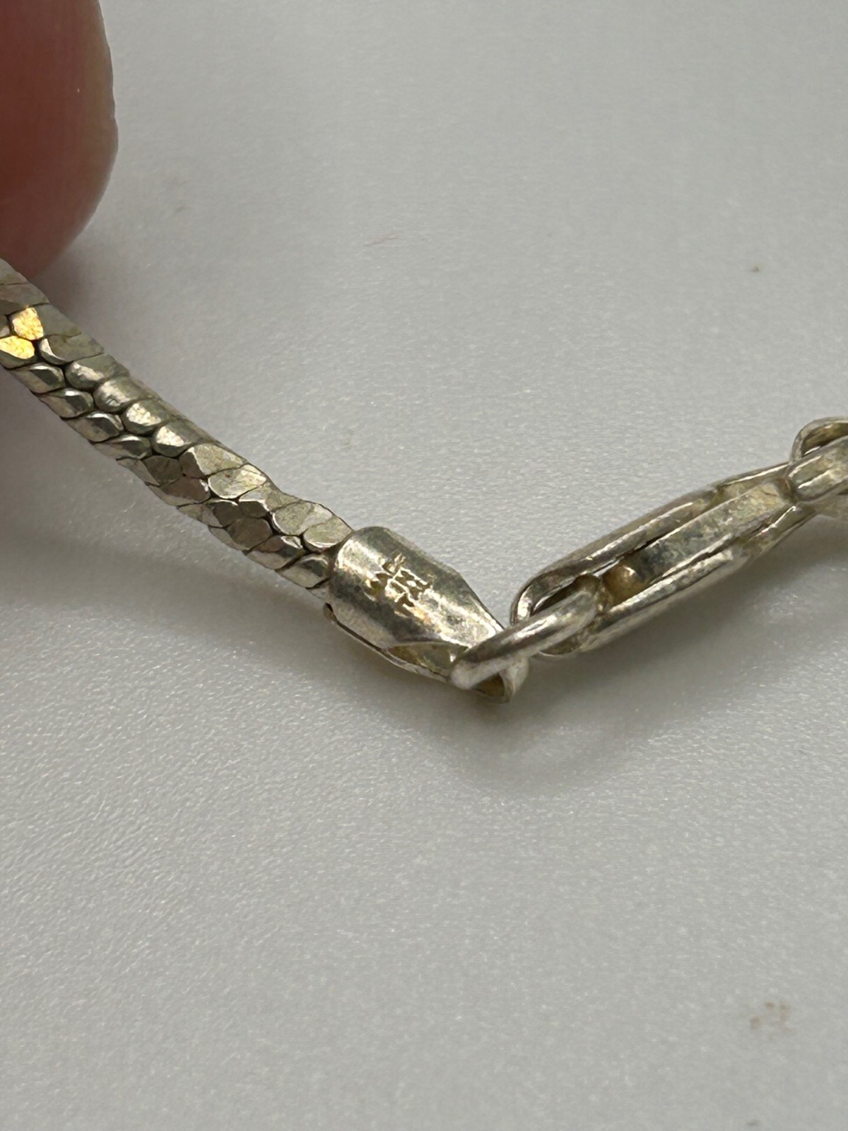 Ornate 925 Sterling Silver Scrolled Long Necklace 30″ w/ Pendant Red Stone 32g