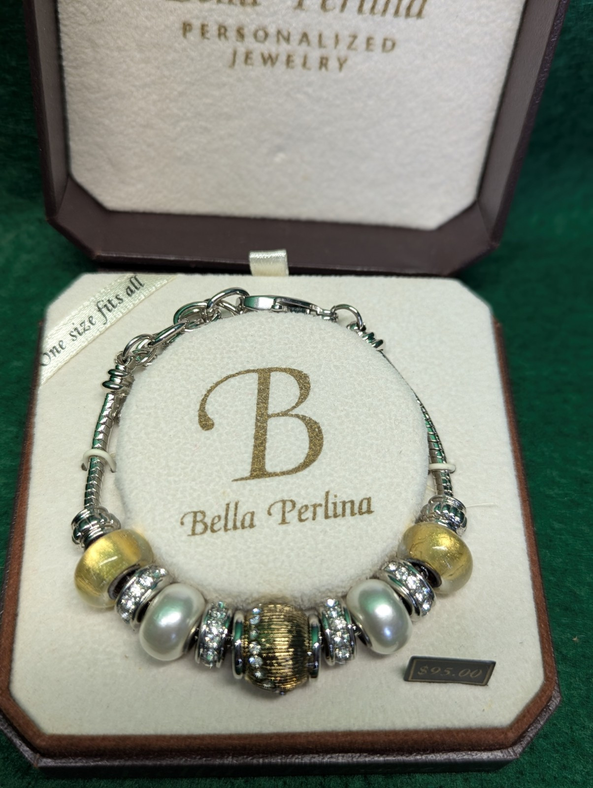 Bracelet. Bella Perlina Charm Bracelet. Never Removed From Box.