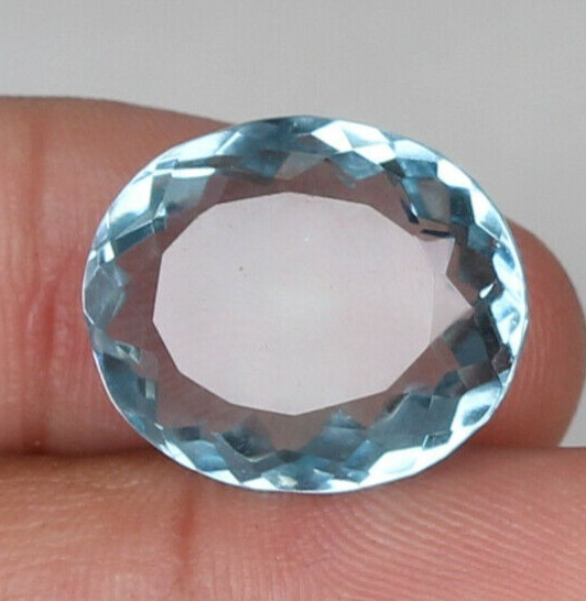 AAA+++ Large Aquamarine Oval Shape 29.25 Ct. Loose Gemstone for Gift Women/Her