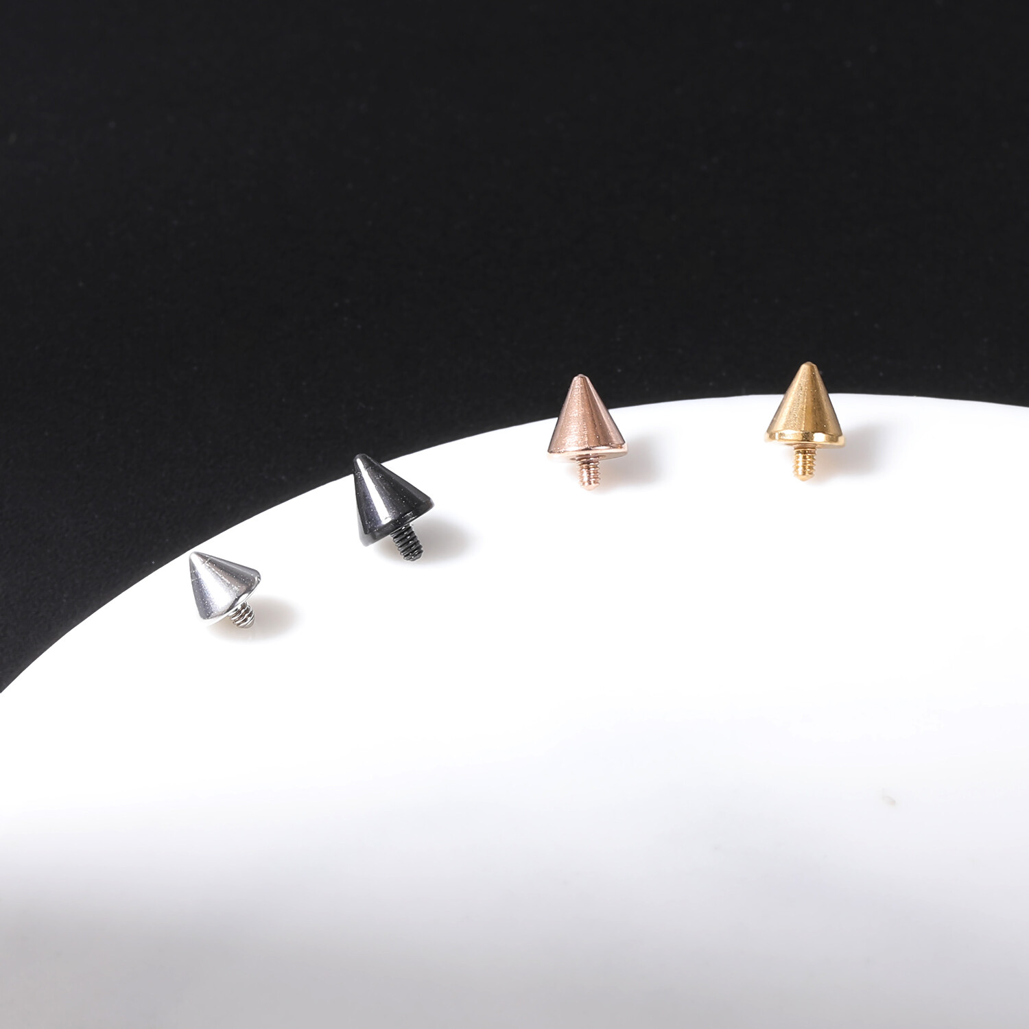 16G Micro Dermal Piercing CZ Dermal Anchor Stainless Steel Skin Diver Piercing