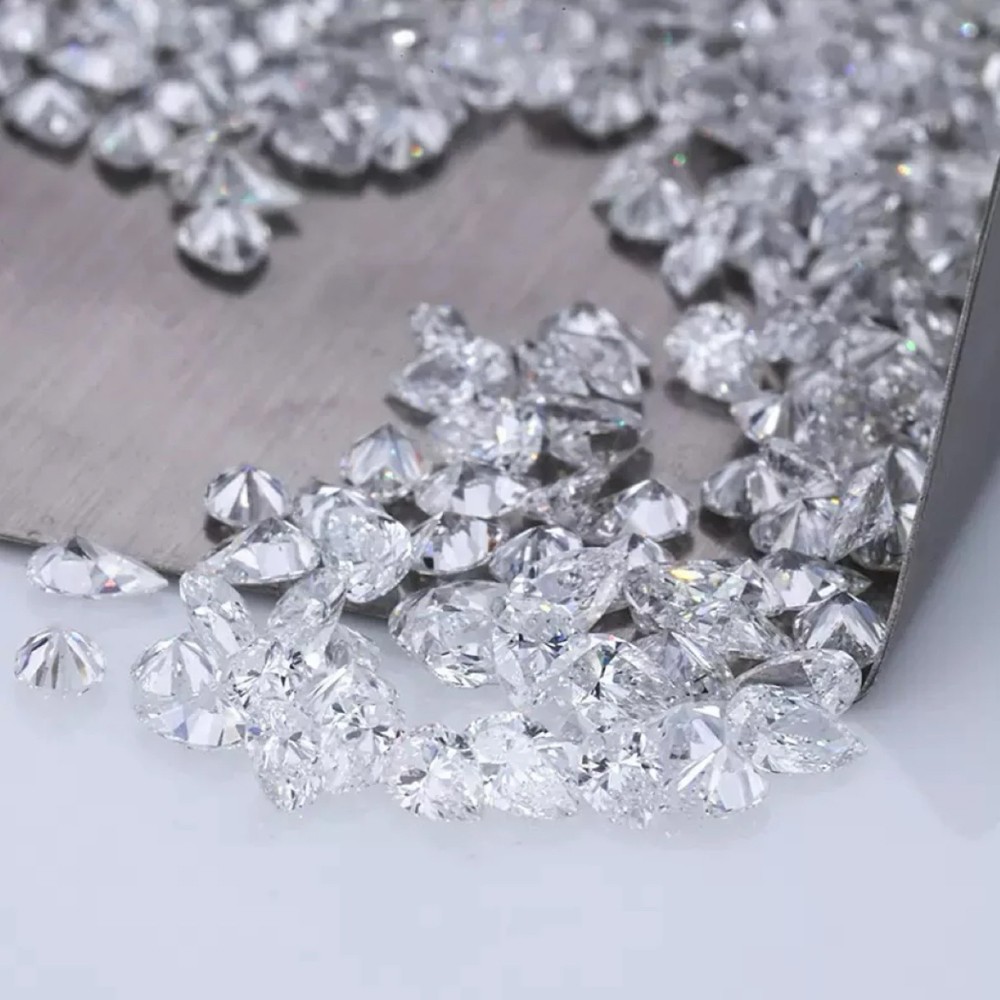 0.03CT-0.3CT DEF Colored Pear VS VVS HPHT Lab Grown Diamonds Loose Diamond Stone