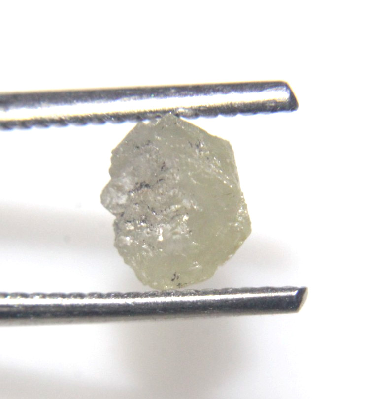 1.01CTS/1 PIECE NATURAL REAL RAW UNCUT GREY FLAT ROUGH DIAMOND 6.90×5.85×3.05 MM